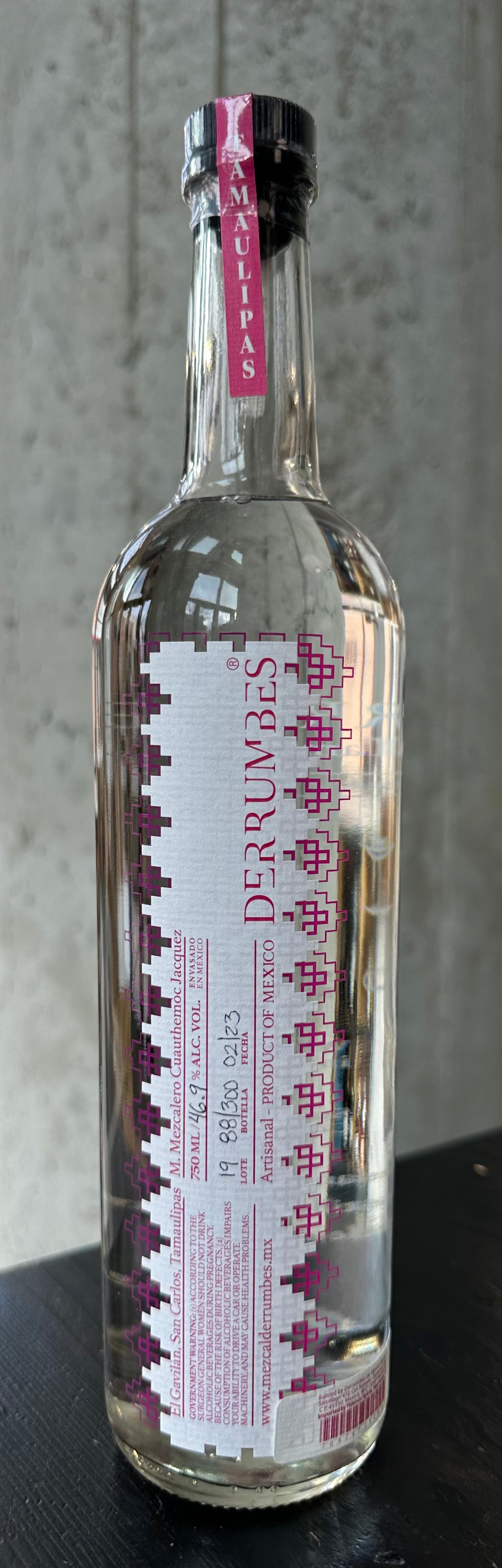 Derrumbes Mezcal "Univittata/Funkiana/Americana" (Pink Label), Tamaulipas