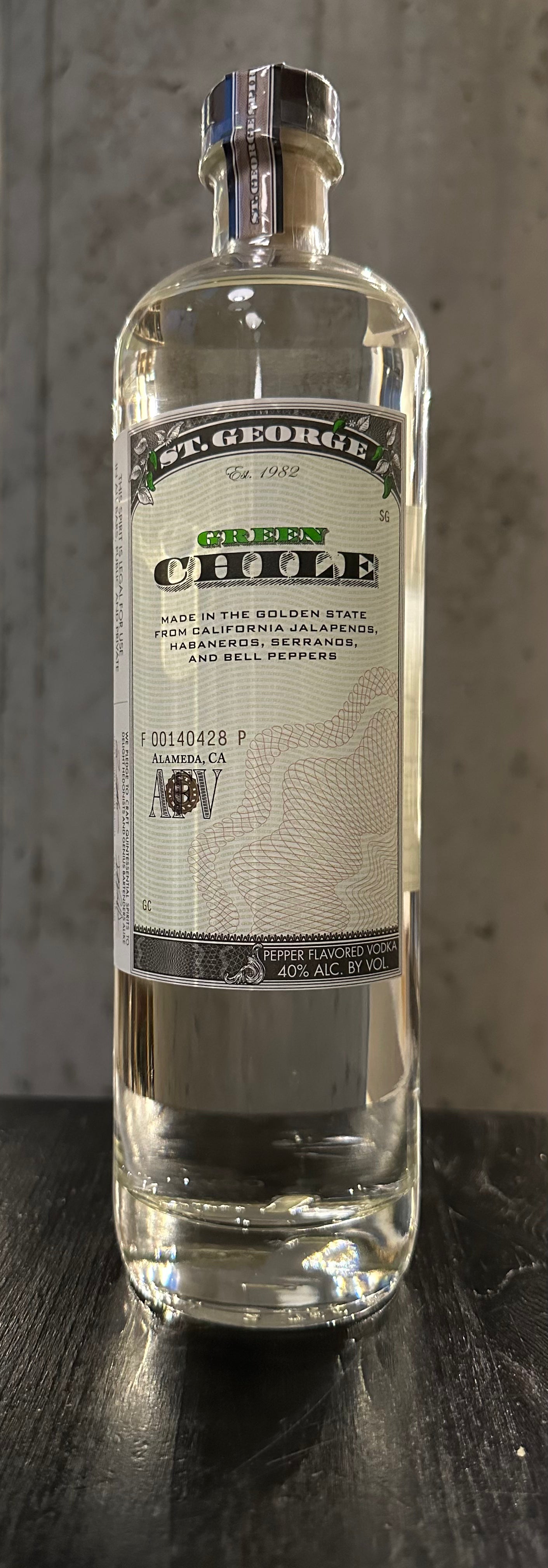 St. George Green Chile Vodka