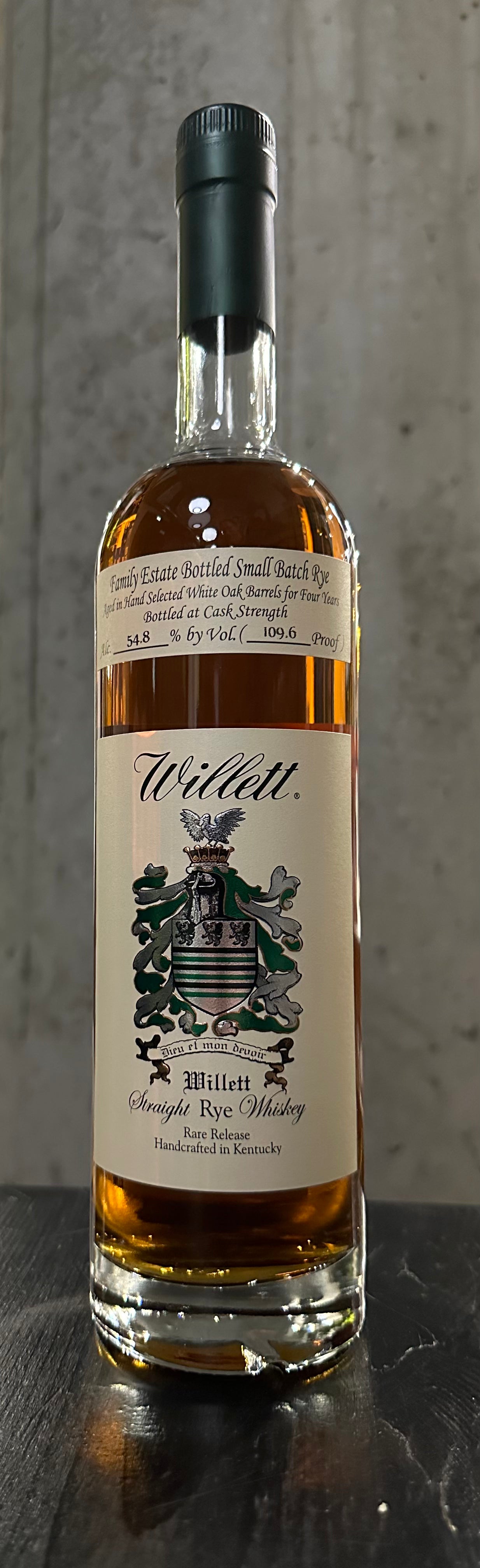 Willett Family Estate Small Batch Rye 4 Year