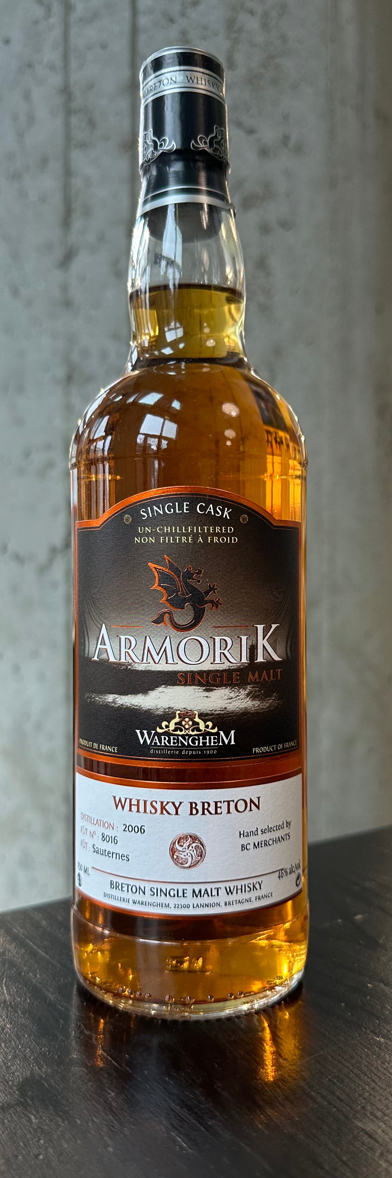 Armorik "Sauternes Single Cask" Breton Single Malt Whisky