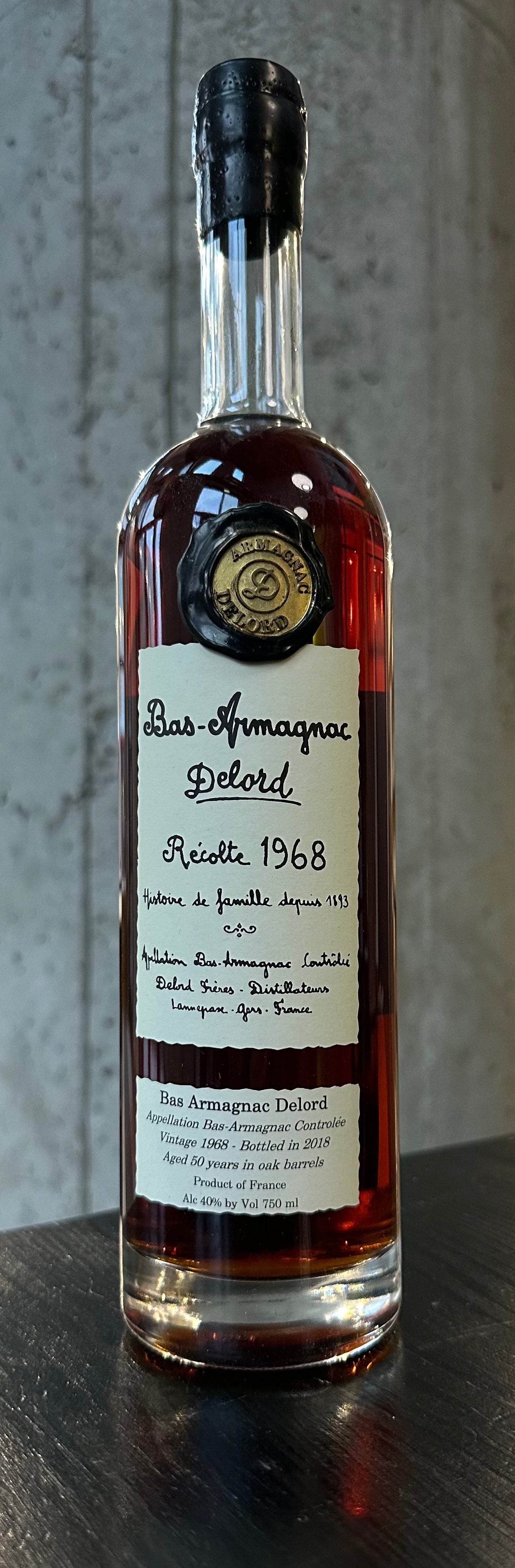 Delord 50-Year Bas Armagnac 1968