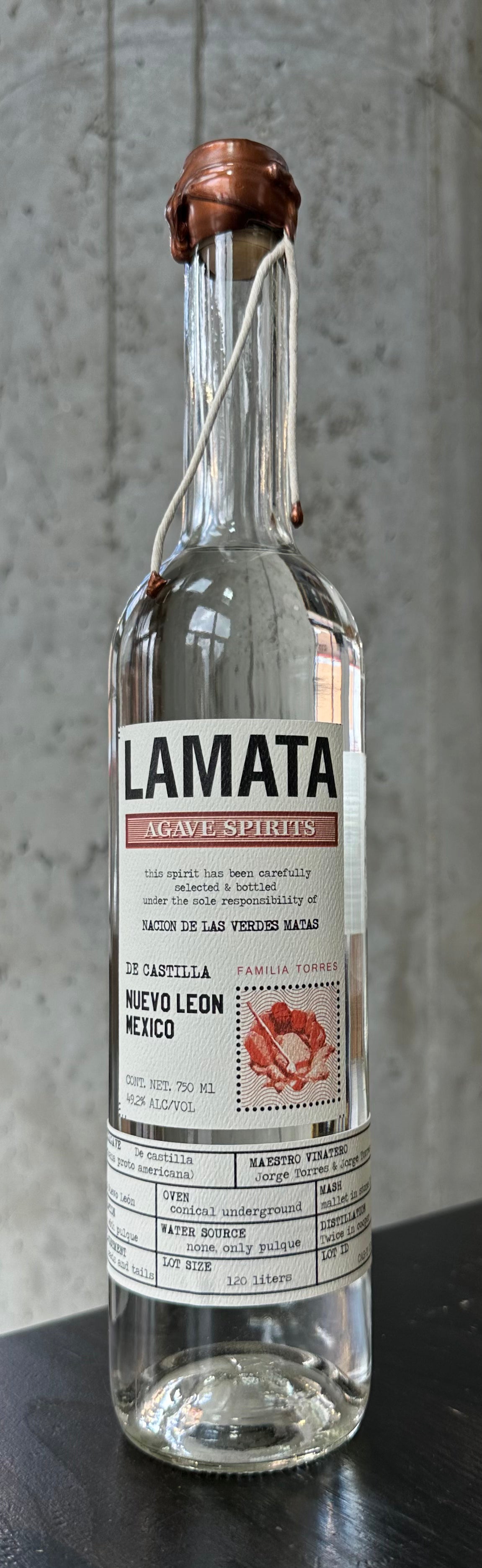 Lamata De Castilla "Nuevo Leon" Destilado de Agave
