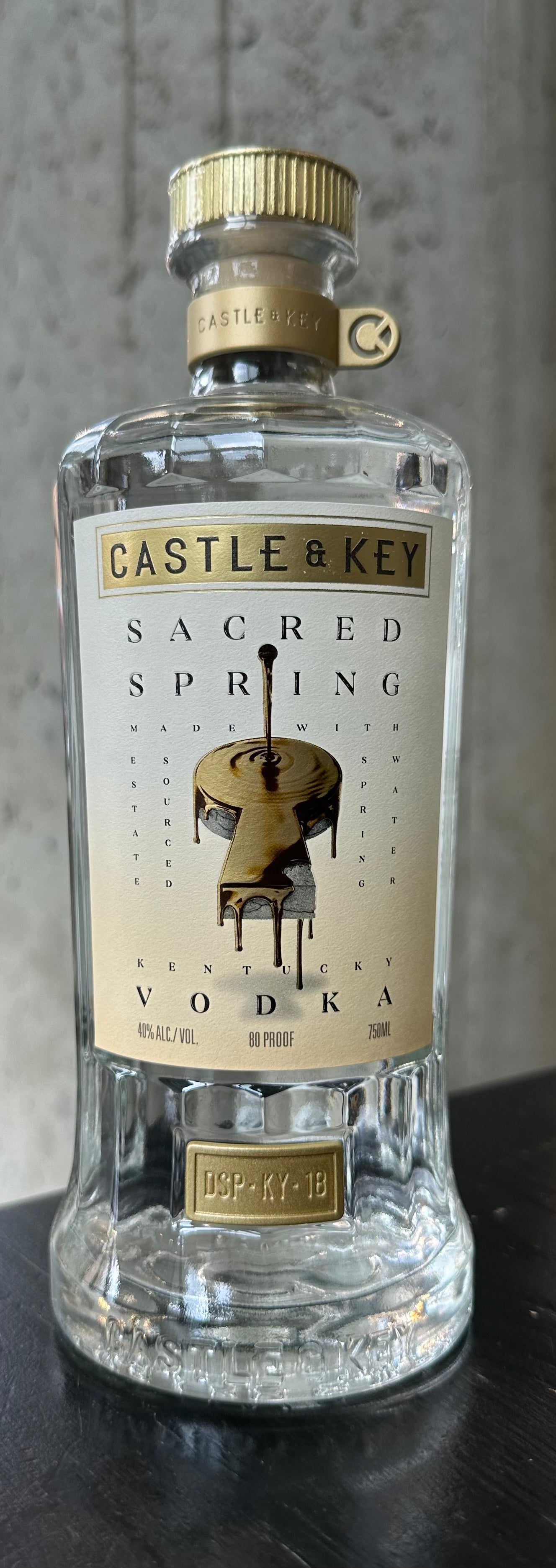 Castle & Key "Sacred Spring" Kentucky Vodka