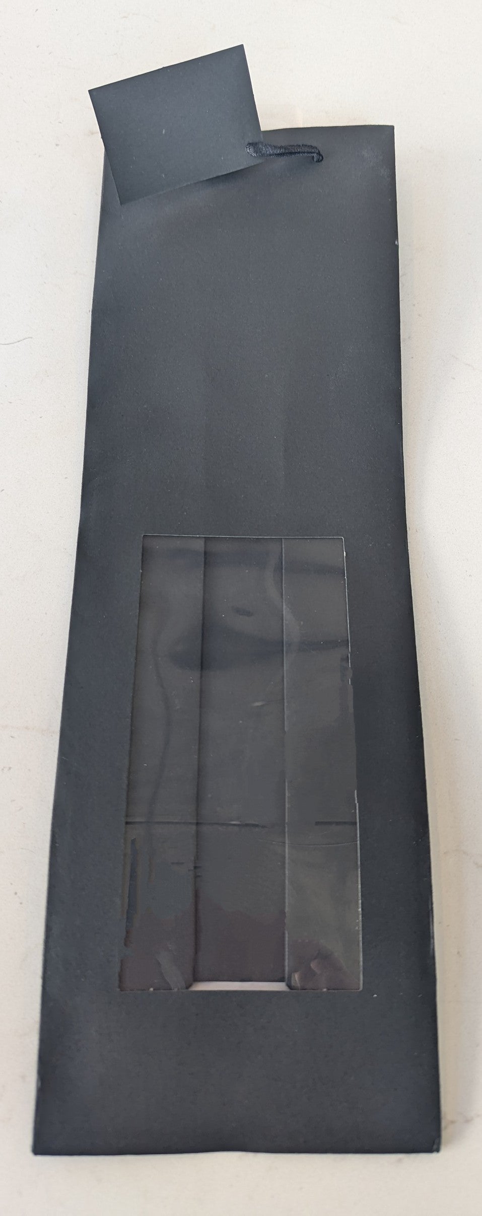 Gift Bag—Black Kraft Window