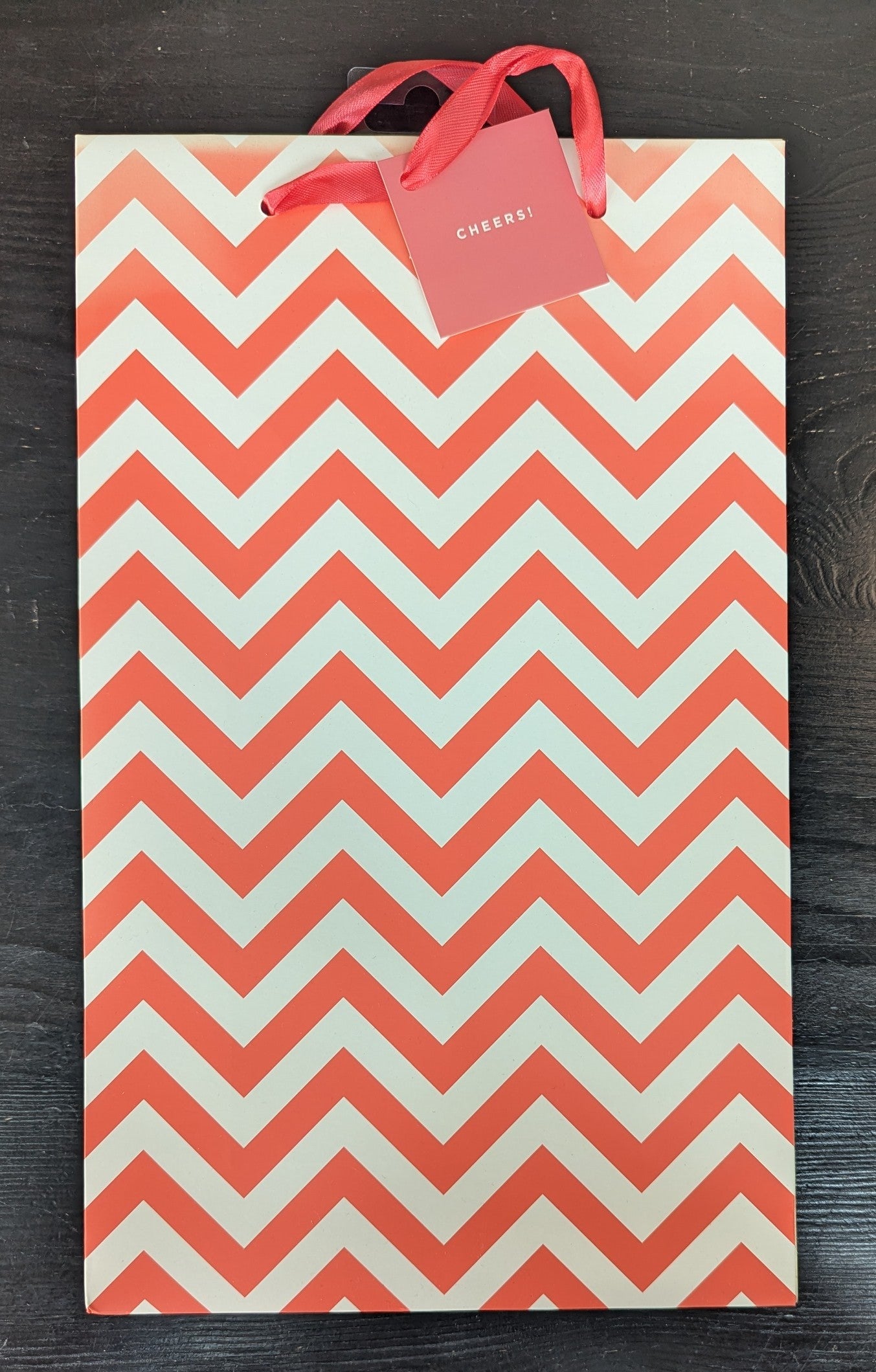 Two-Bottle Gift Bag—Chevron
