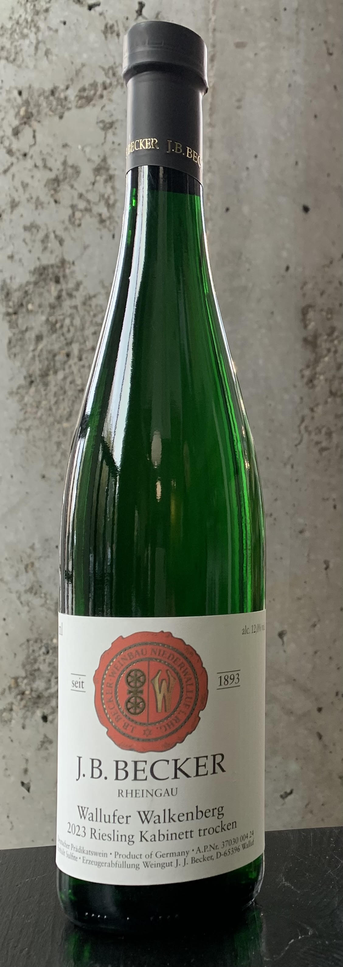 J.B. Becker Riesling Walkenberg  Kabinett Trocken '23