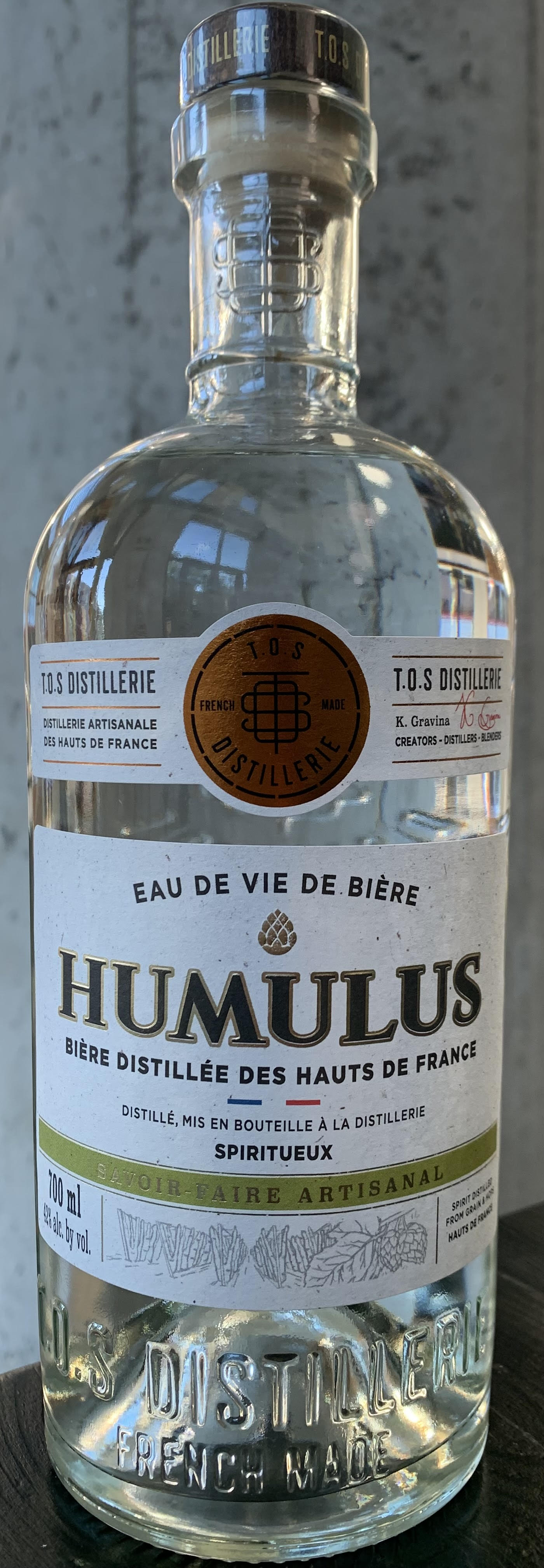 TOS Distillerie "Humulus" Eau-de-Vie de Bière
